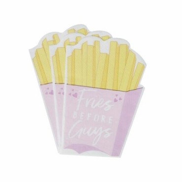 Ginger Ray „Fries before Guys“ Napkins – 16 Pieces