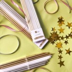 Talking Tables Long Gold-White-Silver Birthday Candles, 16 Pcs