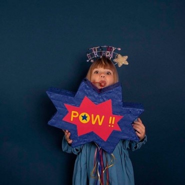 Superhero POW Piñata for Kids’ Birthdays & Parties