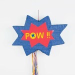 My Little Day My Superhero Pull-String Pinata - POW!! 45x9.5x34cm