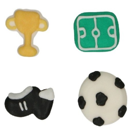 FunCakes Football Set Sugar Decorations, 8 pcs