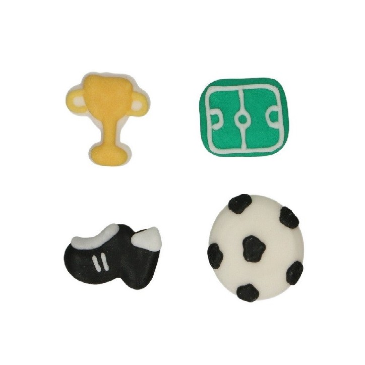 FunCakes Football Set Sugar Decorations, 8 pcs