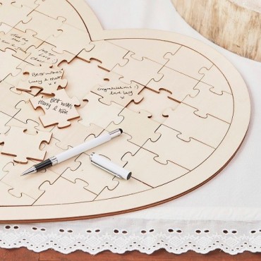 Heart Puzzle Guest Book for Weddings | Ginger Ray