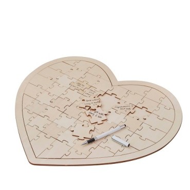 Heart Puzzle Guest Book for Weddings | Ginger Ray