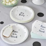 Talking Tables Born to be loved Plates, 12 pcs