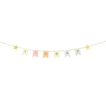 Talking Tables 1 TODAY Garland – Pastel Colors, First Birthday