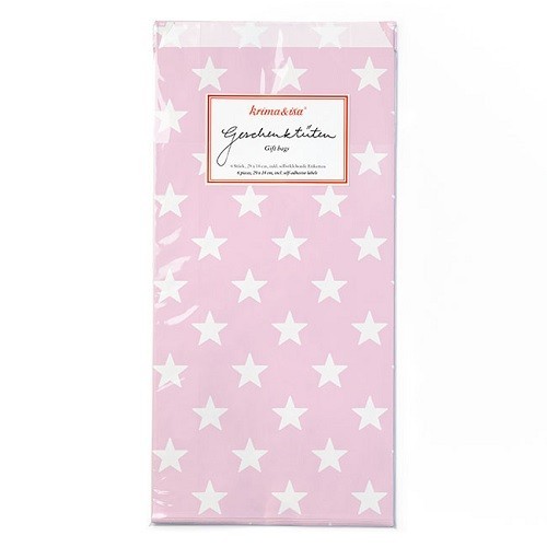 krima&isa Gift Bags Stars, 6 pcs