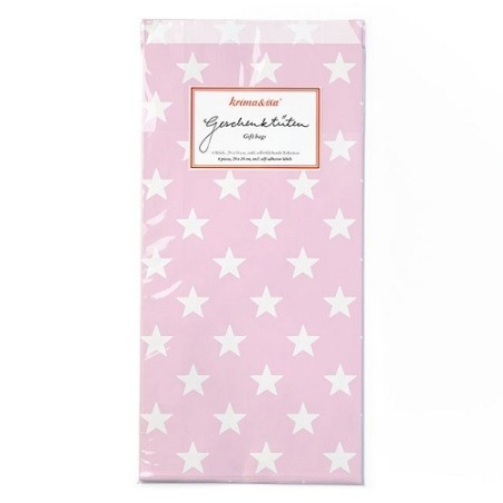 Krima&isa Pink Star Gift Bags – Set of 6 ⭐