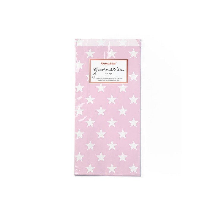 Krima&isa Pink Star Gift Bags – Set of 6 ⭐