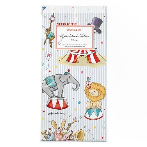 krima&isa Gift Bags Circus, 6 pcs