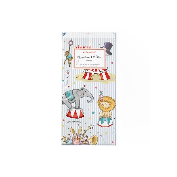 Krima&isa Circus Gift Bags – 6-Pack for Kids' Birthdays 🎪