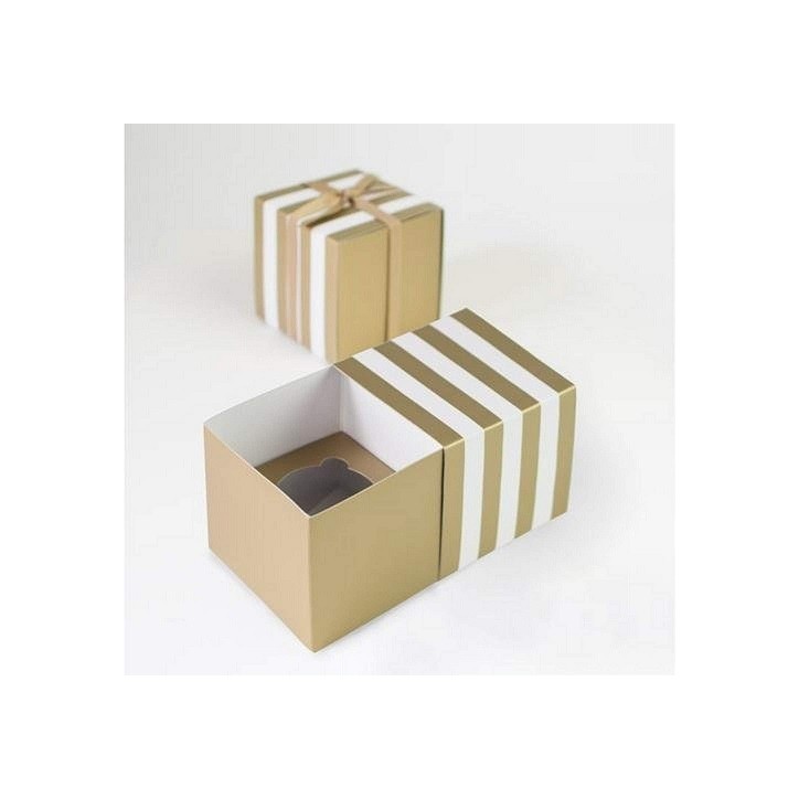 Paper Eskimo Single Cupcake Boxes Gold Crush – Luxurious Packaging