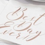 Ginger Ray Best Day Ever! Napkins, 20 pcs