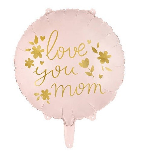 PartyDeco love you mom Foil Balloon, 35cm