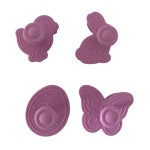 Easter Set 3D Cookie Cutter with Plunger