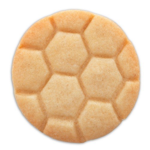 Städter Fussball 3D Plätzchen Ausstecher mit Auswerfer und Prägung, 5.5cm