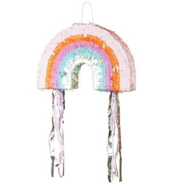 PartyDeco Foldable Rainbow Piñata, 50x33x10 cm