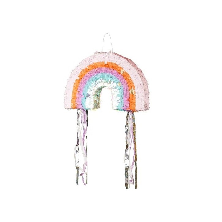 PartyDeco Foldable Rainbow Piñata, 50x33x10 cm