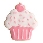 Städter Cupcake 3D Plätzchen Ausstecher mit Auswerfer und Prägung, 5.5cm