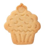 Städter Cupcake 3D Plätzchen Ausstecher mit Auswerfer und Prägung, 5.5cm