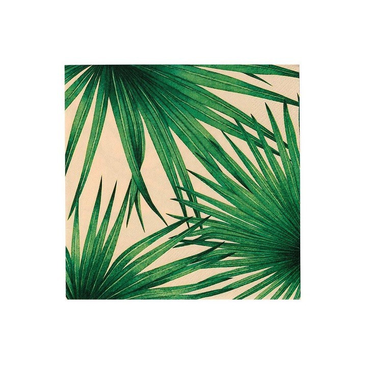 Talking Tables Tropical Palm Tree Servietten – 20 Stück | Tropische Partydeko