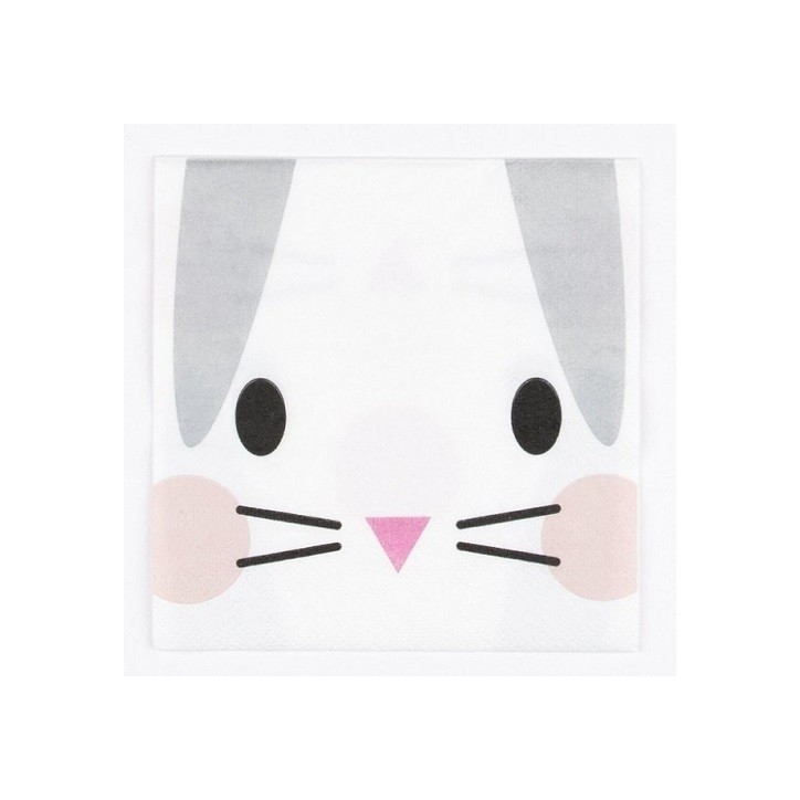 My Little Day Bunny Cocktail Napkins – 20 pcs | Adorable Party Décor