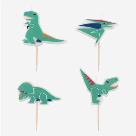 🦖🎂 Dinosaur cake candles – PartyDeco Dino Cake Candles 🎂🦖