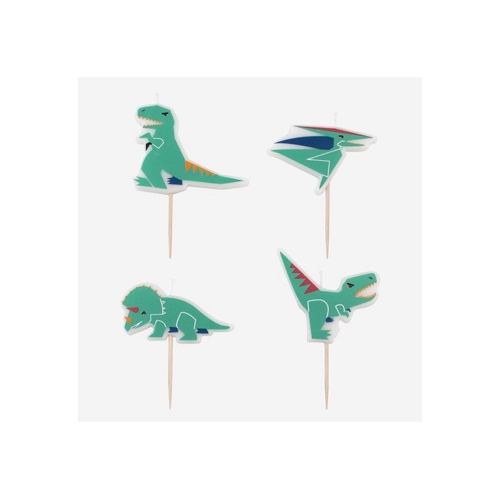 🦖🎂 Dinosaur cake candles – PartyDeco Dino Cake Candles 🎂🦖