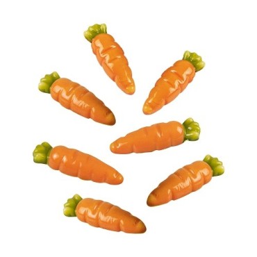 Chocolate Carrots 12pcs - carrot cake decoration - Chocolate Carrots decoration