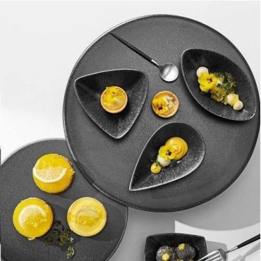 Black Cake Plate 22cm - Asa Selection Grande Cakeplate