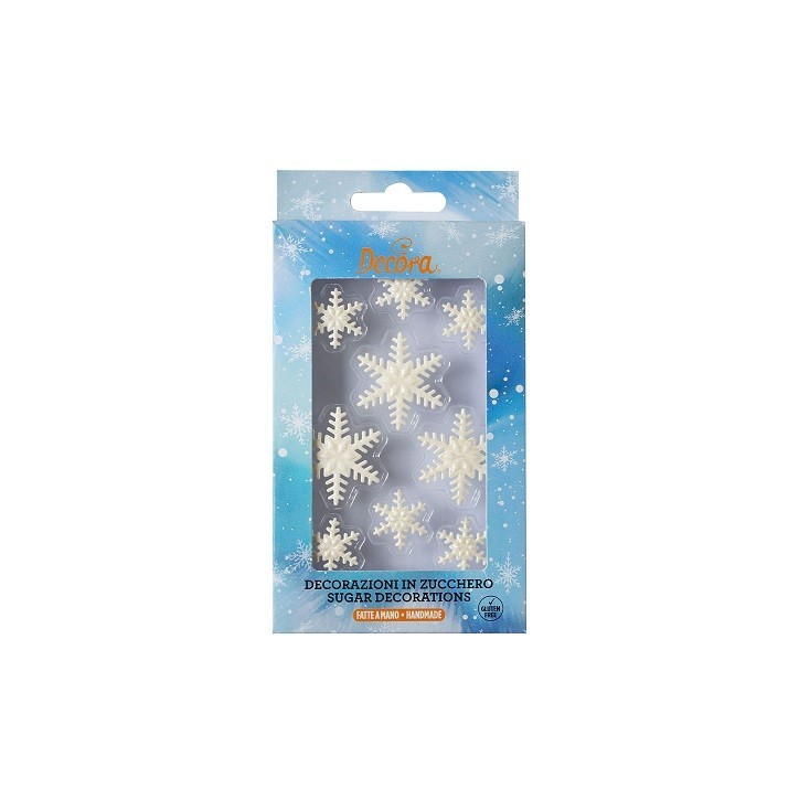 Decora Sugar Snowflakes – 9 Gluten-Free Winter Decorations