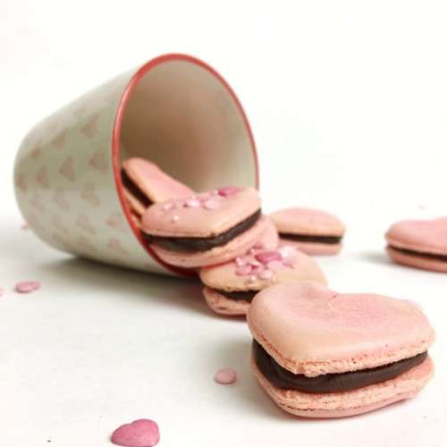 Silikomart Herz Macaron Backmatte