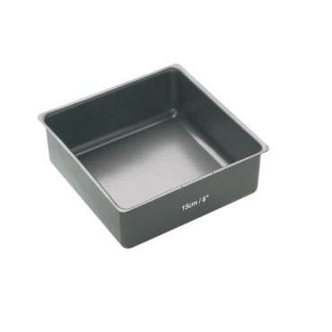 15cm Loose Base Deep Square Bake Pan