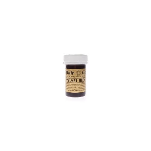 Sugarflair Spectral Paste Colour - Velvet Red, 25g