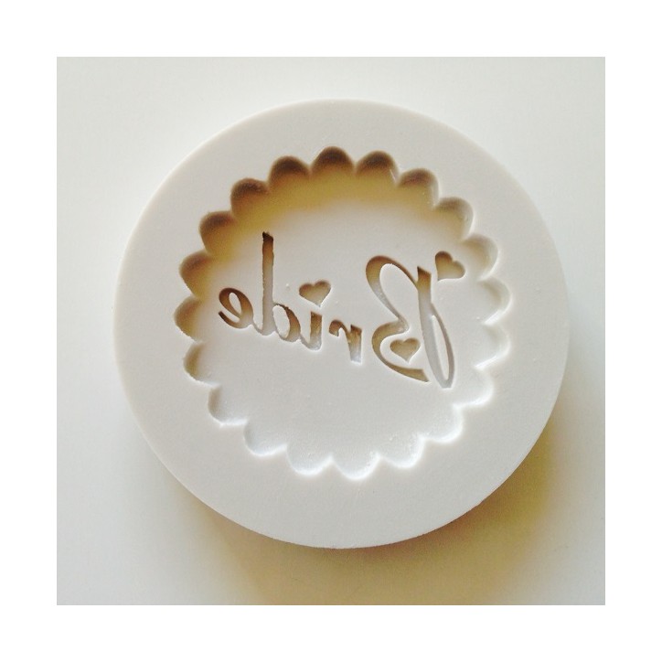 Alphabet Moulds Bride Cupcake Aufleger Silicone Mould