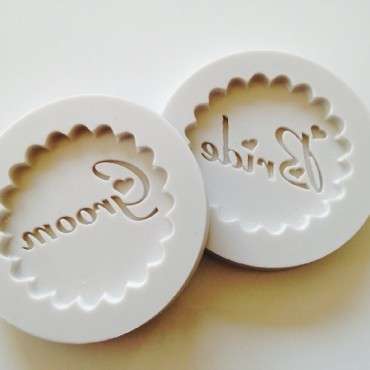 Alphabet Moulds Bride Cupcake Aufleger Silicone Mould