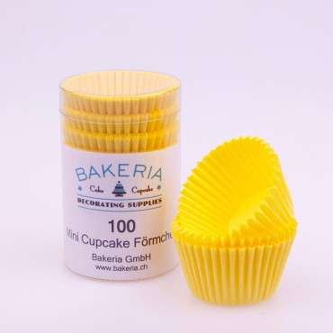 Yellow Mini Cupcake Liners