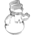 Birkmann Snowmen Shaped Metal Cookie Cutter, 8cm