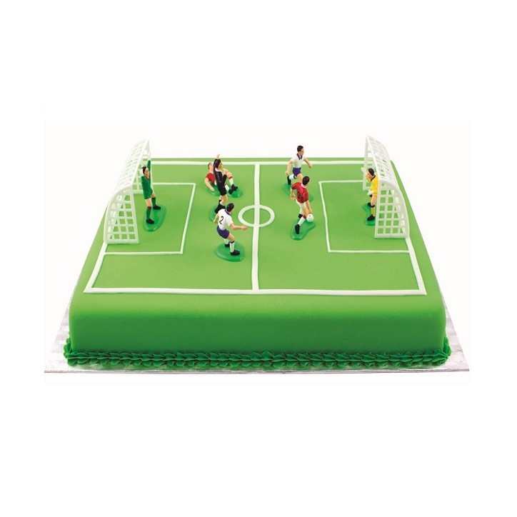 Cake Toppers Soccer Goals and Teams with Referee