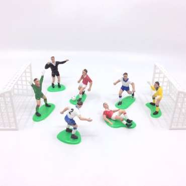 Cake Toppers Soccer Goals and Teams with Referee