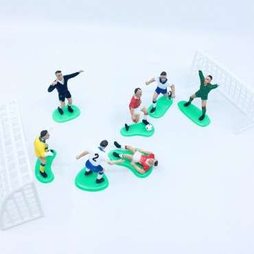 Cake Toppers Soccer Goals and Teams with Referee