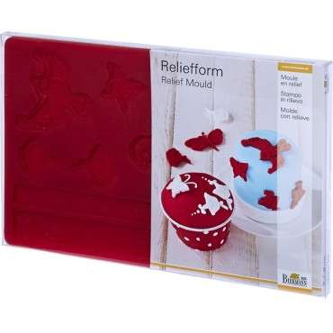 Silikon Reliefform Blüten