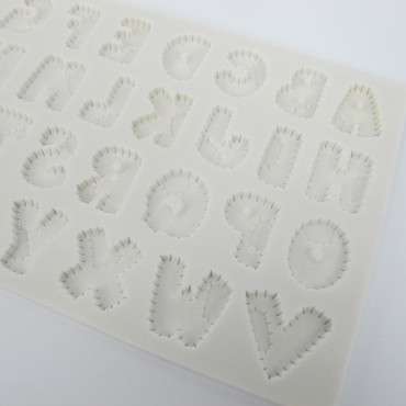 Alphabet Patchwork Silicone Mould