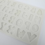 Alphabet Moulds Alphabet Patchwork Silikonform