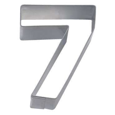 Städter 7 Number Cookie Cutter, 6.5cm