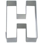 Städter H Letter Cookie Cutter, 6.5cm