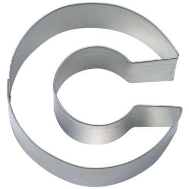 Städter Buchstaben Ausstecher "C", 6.5 cm – Kreative C-förmige Kekse gestalten