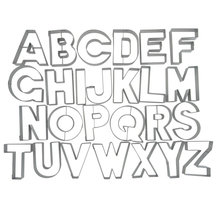 Städter A-Z Letter Cookie Cutter Set