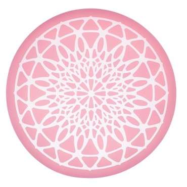 Sweetly Does It Mini Geometric Sugar Lace Mat Round Silicone, 8.5cm