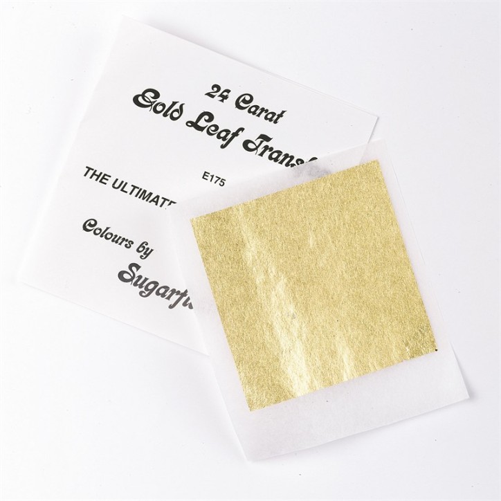 Edible Gold Leaf - Gold Leaf Transfer 24 Karat - Edible Gold Cake Decoration